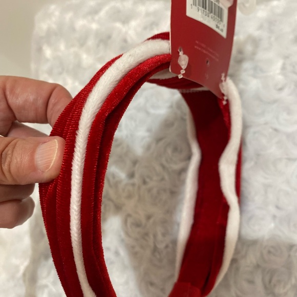 🎄🎄Capelli Ladies Christmas/Holiday Red & White Knotted Headband - Picture 7 of 9